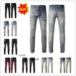 Holes Luxury amari Biker amirl Denim amirlies Jean am Man amis Designer imiri Jeans amiiri Trousers 2024 COOLGUY New Pants Arrivals Mens Clothing I5GE