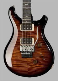 Private Stock Paul Smith 24 Floyd 10 Top BWB Brown Curly Maple Top Electric Guitar Floyd Rose Tremolo, 2 Humbucker Pickups, 5 Way Switch