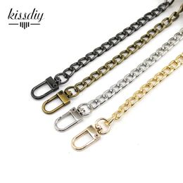 Bag Parts Accessories 40120CM 8mm W Metal Purse Chain Strap Handle Replacement Handbag Shoulder Light GoldSilverBlackBronze 231219