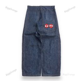 Men's Jeans Spider Embroidery Jean Men Y2k Skateboard Hip Hop Sports Baggy Low Rise Cargo Blue Harajuku Straight Denim Pants Streetwear 231218