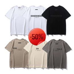 Christmas Discount~ LuxuryT-Shirt Ess Men's T-Shirts Designer Tees Fashion T Shirts Mens Womens God Short Sleeve Hip Hop Streetwear Tops Casual Clothing ClothesSML