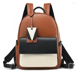 Backpack Real Leather Women Female Bag School Bags High Quality Travel 12 Inches Laptop Mochila Femenina