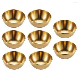 Dishes Plates Round Sauce Dish Japandi Decor Dip Bowls Stainless Pot Portion Cups Tray Drop Delivery Home Garden Kitchen Dining Ba Dhskl