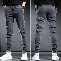 Mens Jeans Spring Summer Black Gray Cargo Men Streetwear Denim Jogger Pants Baggy Harem Jean Trousers cargo pants men jeans 231218