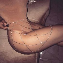 high quality Super glittering rhinestone diamond crystal fashion sexy body belly chain Jewellery for night clubs parties gold silver234D