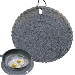 Table Mats Silicone Insulation Pad Non-Stick Round Microwave Mat Fryer Resistant Baking Induction Cooktop For Kitchen