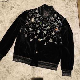 High Mens Jacket Embroidered Velvet Coat Designer Jackets Women Casual Suit Sportswear