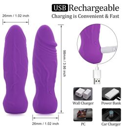 Vibrators Lesbian Vibrator Toy 8 3 Mode Stimulates G spot Nipple Clitori s Compact And Easy To Carry Adult Toys 231219