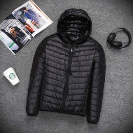 Men's lightweight, extra large, short down jacket, ultra-thin European and American sports men's down jacket