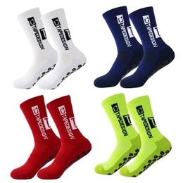 Socks Sports Socks Style Football Round Silicone Suction Cup Grip Anti Slip Soccer Men Women Baseball 2 pairs 220912