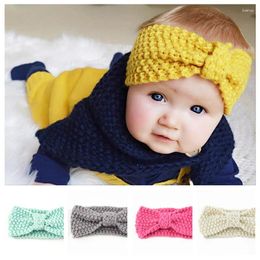 Hair Accessories Crochet Knitting Wool Elastic Headband Winter Warm Head Wrap For Girls Baby Kids Band Bandanas Children