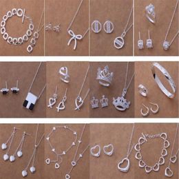 with tracking number New Fashion women's charming Jewellery 925 silver 12 mix Jewellery set 1452236K