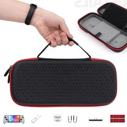 Cases Covers Bags Portable Protective Case for Switch OLED Carrying Case Storage Bag for NS Hori Travel Pouch Game Controller Accessories 231218