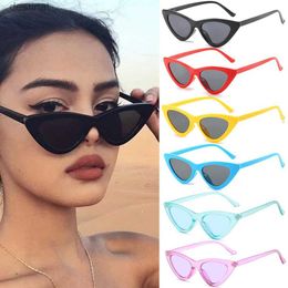 Sunglasses Sexy Cat Eye Retro Cycling Sunglasses Women Small Triangle Sun Glasses Female Shades Ladies Summer Bicycle Goggles UV400 EyewearL231219