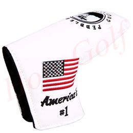 Products 2018 Factory Customized logo Embroidery USA tree putter head cover golf headcover ship whole club GOLF covers286u