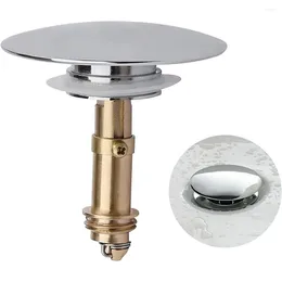 Bath Accessory Set Sink Fitting Bouncing Core Drain Stopper Solid Brass Easy -up Design Kits M8 Screw Thread Brand