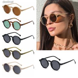 Sunglasses Retro Round Sunglasses for Women Brand Designer Vintage Small Frame Sun Glasses Fashion Korean Style Eyewear UV400L231219