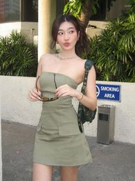 Casual Dresses Gusty Slim-Fit Slim Looking Dress Faux Pocket
