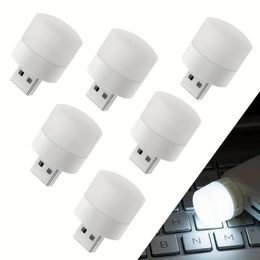 1pc USB Night Light, USB Atmosphere Light For Laptop Notebook Power Bank, Portable Decorative USB Light Bulb, Mini USB Light For Car, Bedroom, Nursery, Bathroom