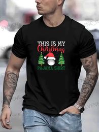 Men's T-Shirts Fashion Christmas Tree Printing T Shirt For Men New Year Gift T-Shirts Casual O-neck Short Sleeve Tops Hip Hop Trend Streetwear T231219