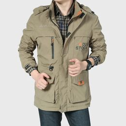 Other Sporting Goods Men Waterproof Jackets Outdoor Windbreaker Autumn Winter Climbing Camping Jackets Hiking Field coat Military Army Jacket 231218