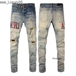 Pants amari amirl amirlies brand am amis imiri Man amiiri AM New Mens Biker Luxury Designer Denim Jean Jeans Holes Trousers fashion Clothing mens womens pants 5NR9