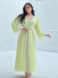 Ethnic Clothing Party Ramadan Kaftan Abaya Dubai Robe Longue Djellaba Musulmane Pakistani Turkey Islam Arabic Muslim Hijab Maxi Dress For