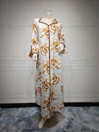 Ethnic Clothing Middle East Muslim Luxury Robe Fried Dough Twists Color Diamond Fashion Dress