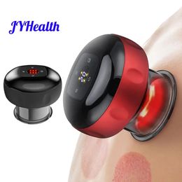 Back Massager JYHealth Electric Vacuum Cupping skin Scraping Massager jars body Heating guasha Suction cups Therapy set health care portable 231218