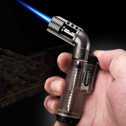 Honeyst Metal Direct Blast Turbine Torch Cigar Butane No Gas Lighter Outdoor Windproof Barbecue Men's Tools