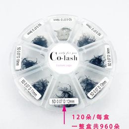 Eyelashes False Eyelashes Loose hair 314D pointed hair 816mm adhesive hair soft grafting eyelash disk eight grid mixed pack 230816