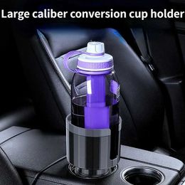 Large Car Cup Holder Expander with Adjustable Base Anti-slip Adapter Organizer for Most Bottles Accessories