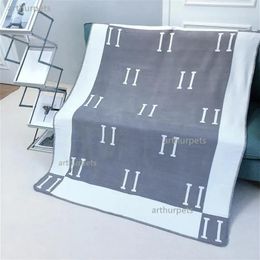 Blankets 20 Designs Letter Woolen Cashmere Blanket 135X170CM Shawl Scarf Thick Soft Wool Warm Plaid Sofa Bed Decoration Air Conditioning Po