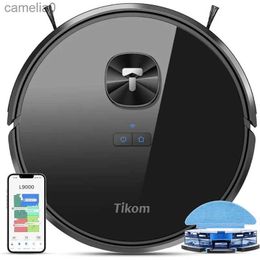 Robot Vacuum Cleaners Navigation 4000Pa Robotic Vacuum Cleaner Up to 150Mins Smart Mapping 14 No-go Zones Ideal for Pet Hair Carpet Hard FloorL231219