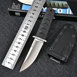 Steel 20T KOBUN 26S knives Cold Survival EDC Utility Drop Point 8Cr13MoV fixed Blade Knife Hunting hand Tools with Kydex sheath