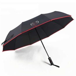 s For BUDI A3 A4 A5 A6 A7 A8 Q3 Q5 Q7 Q8 Wind Resistant Fully-Automatic Rain Gift Parasol Travel Car Umbrella 0928304u