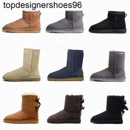 New Autumn Winter Designer Warm Snow Boots Womens Half Ankle Full Fur Fluffy Furry fashion brand Satin Usa Australia U/gsglis womens mens boots