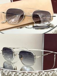 Sunglasses JACQ JMMMARBOT Top Quality Water Grinding Casting Metal Square Gradient Grey Men Blue Women Handmade UA400