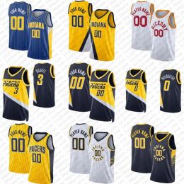 Basketball Jerseys 0 Tyrese Haliburton Indianas 3 Chris Duarte Pacer Custom Bennedict Mathurin 24 Buddy Hield Paul Jalen George Smith Myles Turner 27 Daniel Theis