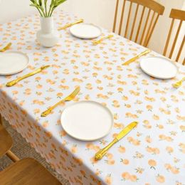 Table Cloth Small Fresh Pastoral PVC Waterproof Oil Proof And Non Wash Desk Tea Mat H5Y3997