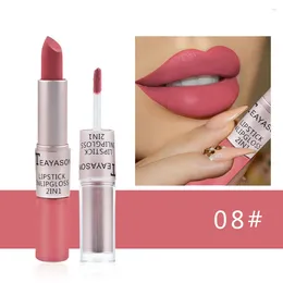 Lip Gloss 1Pcs Sexy Red Matte Lipstick Velvet Set Cosmetic Tint Waterproof 1 Pcs For Lips Moisturiz