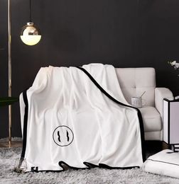 Blankets Designer Blanket black and White Exquisite Airconditioned Car bath towel Soft winter fleece shawl throw factory wholesale