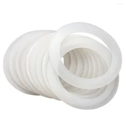 Storage Bottles 10pcs Home Reusable Mason Jar Lids Round Glass Kitchen Replacement Parts Wide Mouth Silicone Seal Rings Portable