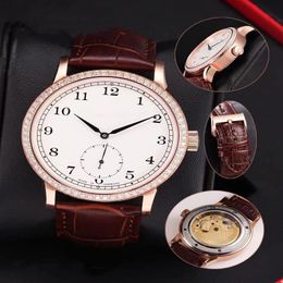 Top sell stainless watches Man Female watch Leather strap mechanical watch wrist watch 00323251