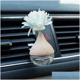Essential Oils Diffusers Car Hanging Per Pendant Fragrance Air Freshener Empty Bottle Diffuser Aromatherapy Decor Au04 Drop Delivery Dh1Ys