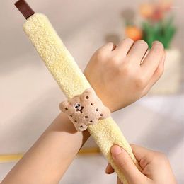 Makeup Brushes Spa Strap Washing Face Water Guards Coral Fleece Absorption Reusable Wrist Cute Make Sport Accessory