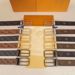 Designer Belts Genuine Leather Belts for Man Woman Classic 3 Colour Needle Buckle 3 5cm Wide Good Quality246V
