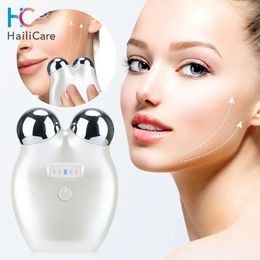 Devices Face Care Devices EMS Lifting Microcurrent Roller Face Massager Tightening Anti Wrinkle Ageing Massage Face Slimming Roller Skin Ca