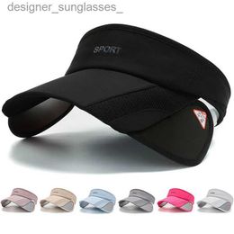 Visors UV Protection Baseball C Empty Top Adjustable Visor Cs Outdoor Sport Tennis Running Golf Hat Women Men Headwear Tops VisorsL231219