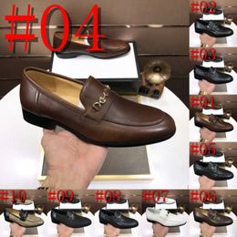 34Model Luxury Men Brogue Dress Shoes Men Suit Casual Shoes Formal Business Leather Shoes Men Brown Wedding Designer Italian Banquet Shoe Size 46